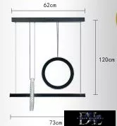 UNIVERSO Függeszték 80w 6400lm 6500k 730x120mm IP20 fekete