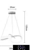 UNIVERSO Függeszték 40w 3200lm 6500k IP20 Fehér D550x1200mm