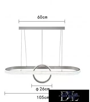UNIVERSO Függeszték 54w 4320lm 3000k IP20 Fehér D1050x260mm