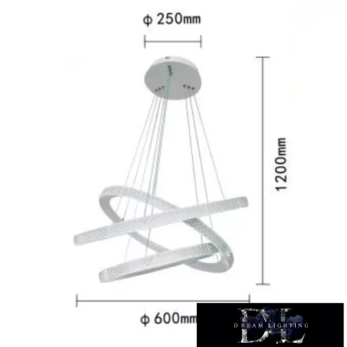 UNIVERSO Függeszték 132w 10560lm 6500k IP20 ∅600x1200mm
