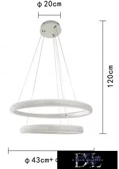 UNIVERSO Függeszték 51w 4080lm 3000k IP20 fehér ∅590x1200mm