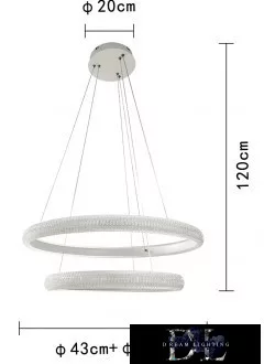 UNIVERSO Függeszték 51w 4080lm 6500k IP20 fehér ∅590x1200mm