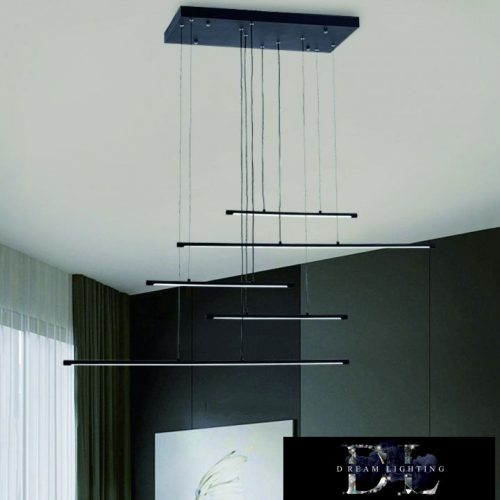 UNIVERSO Függeszték LED 38W 3040lm CCT 1250x300x1500mm IP20 fekete