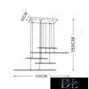 UNIVERSO Függeszték LED 38W 3040lm CCT 1250x300x1500mm IP20 fekete