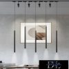 UNIVERSO Egyfázisú sínhez függeszték COB LED 3W 300lm 4000K ∅32x600mm IP20 fekete