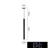 UNIVERSO Egyfázisú sínhez függeszték COB LED 3W 300lm 4000K ∅32x600mm IP20 fekete