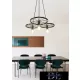 UNIVERSO Függeszték 3xE27 IP20 D590x1200mm fekete