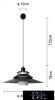 UNIVERSO Függeszték 1xE27 IP20 D400x1380mm fekete