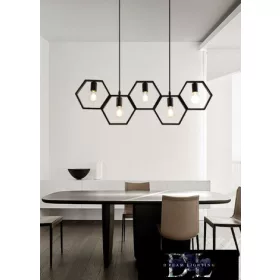 UNIVERSO Függeszték 5xE27 IP20 920x1400mm fekete