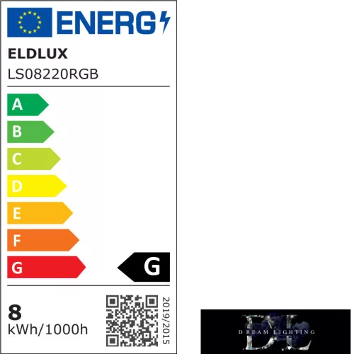 ELDLUX Flexibilis LED szalag AC:220V 2835-120D-10MM 7.6w/M RGB IP65