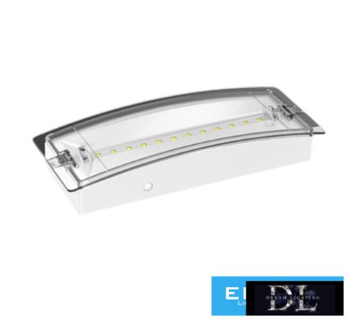 UNIVERSO LED vészkijárat lámpatest 1.5w 90lm 6500K 3.2v 600mAH 2óra IP65 240x90x46mm
