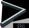 UNIVERSO Mágneses sínbe szerelhető L-alakú Lineáris Lámpa DC:48V 24W 1800LM 3000K RA90 IP20 312x282mm Fekete
