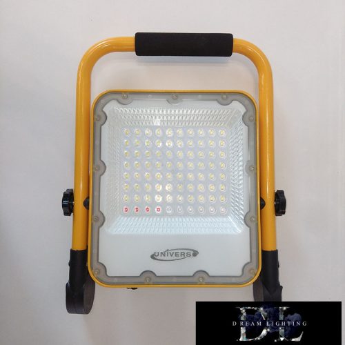 UNIVERSO Akkumulátoros LED reflektor USB töltés 3.7V-10AH 1400lm 6500k