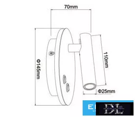 UNIVERSO Fali lámpa 8w 720lm 3000K IP54 fehér 3 év