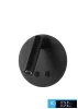 UNIVERSO Fali lámpa 8w 720lm 3000K IP54 fekete 3 év