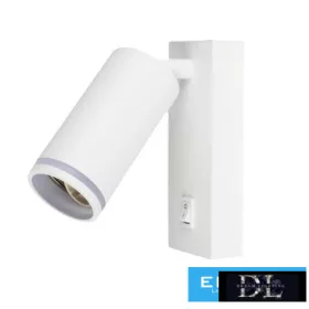   UNIVERSO Fali lámpa kapcsolóval 1xGU10 Max.35w IP20 Fehér 150x160mm 5 év