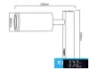 UNIVERSO Fali lámpa kapcsolóval 1xGU10 Max.35w IP20 Fehér 150x160mm 5 év