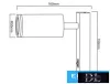 UNIVERSO Fali lámpa kapcsolóval 1xGU10 Max.35w IP20 Fekete 150x160mm 5 év