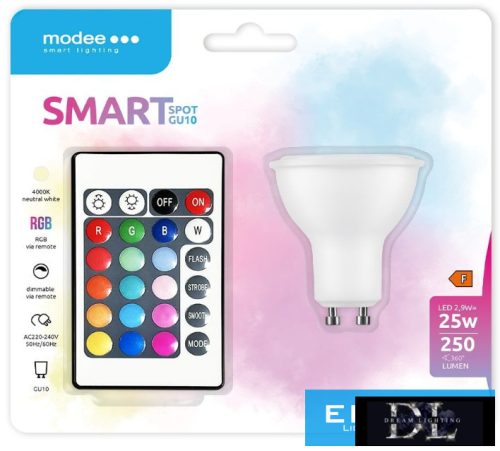 Modee LED Smart (Remote) GU10 (spot) 2,9W 110° RGB+4000K (250 lumen)