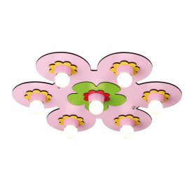 ELDLUX VIANA mennyezeti lámpa 7×E27 rózsaszín