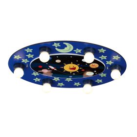 ELDLUX VIANA mennyezeti lámpa 6×E27 kék