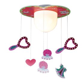 ELDLUX UFO mennyezeti lámpa E27 piros