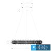 ELDLUX ELDAMARILL kristályüveg függeszték D800 224W CCT
