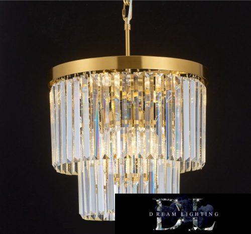 ELDLUX ELDICICLE kristály üveg csillár E14×3 D300x334mm arany