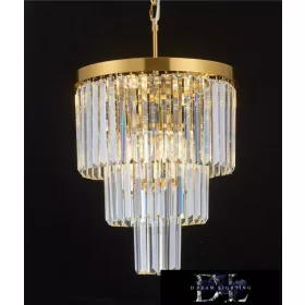   ELDLUX ELDICICLE kristály üveg csillár E14×7 D400x440mm arany