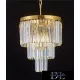 ELDLUX ELDICICLE kristály üveg csillár E14×7 D400x440mm arany