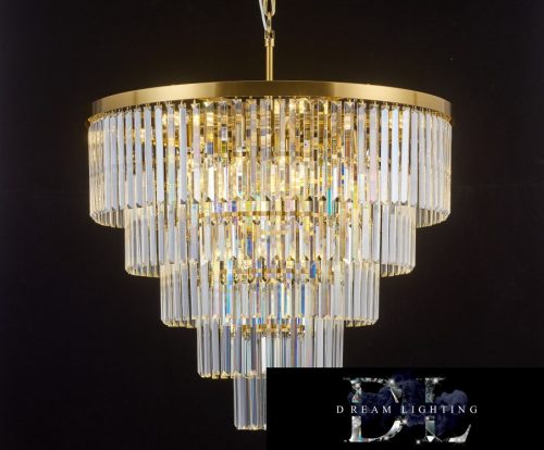 ELDLUX ELDICICLE kristály üveg csillár E14×18 D800x660mm arany