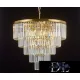 ELDLUX ELDICICLE kristály üveg csillár E14×18 D800x660mm arany