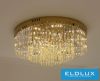 ELDLUX Kristály üveg mennyezeti lámpa E14×5 D400x350mm Arany