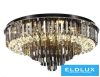 ELDLUX Kristály üveg mennyezeti lámpa E14×10 D500x350mm Fekete