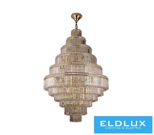 ELDLUX Kristály üveg csillár E14×27 D750x1172x734mm Rosegold