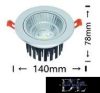 UNIVERSO LED süllyestett lámpa 20w 1800lm 6500K 24° IP20 alumínium 140x78mm/120mm