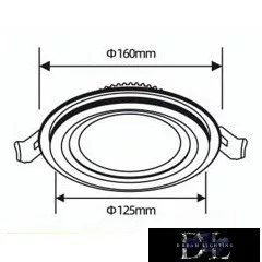 UNIVERSO Köralakú süllyesztett LED panel 12w 1100lm CCT IP20 fehér