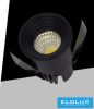 UNIVERSO Mini spot lámpatest 3w 6500k 300lm 30° IP20 Fekete D35x47mm kivágás:D28mm