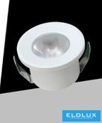 UNIVERSO Mini spot lámpatest 1w kék 80lm 30° IP20 Fehér D31x22mm kivágás:D25mm
