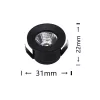 UNIVERSO mini spot lámpatest 1w 3000k 90lm 30° IP20 ∅31×22mm fekete