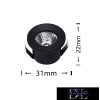 UNIVERSO mini spot lámpatest 1w 4000k 90lm 30° IP20 ∅31×22mm fekete