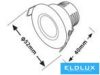 UNIVERSO Mini spot lámpatest 3w 6500k 270lm 30° IP20 Fehér D52x40mm Kivágás:D40mm