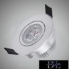 UNIVERSO mini spot lámpatest 3w 6500K 270lm 30° IP20 ∅68×32mm ezüst