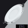 UNIVERSO Köralakú süllyesztett LED panel 6w 500lm CCT IP20 fehér