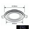 UNIVERSO Köralakú süllyesztett LED panel 9w 780lm CCT IP20 fehér