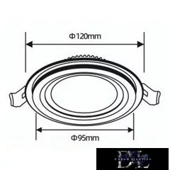 UNIVERSO Köralakú süllyesztett LED panel 9w 780lm CCT IP20 fehér
