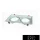 UNIVERSO Süllyesztett spot keret 2*AR111 fehér 325x175mm / kivágás 310x160mm