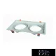 UNIVERSO Süllyesztett spot keret 2*AR111 fehér 325x175mm / kivágás 310x160mm