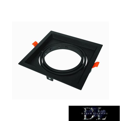 UNIVERSO Süllyesztett spot keret 1*AR111 fekete 175x175mm / kivágás 160x160mm