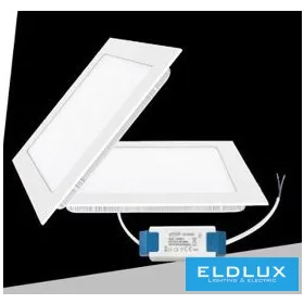   UNIVERSO Négyzet alakú süllyesztett LED panel 6w 480lm CCT/kap. 120° IP20 Fehér 120x120mm kivágás:105x105mm 3év